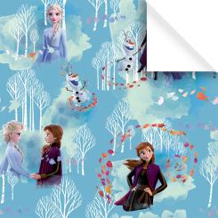 Disney Geschenkpapier Frozen Elsa & Anna blau
