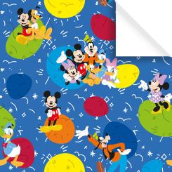 Disney Geschenkpapier Spass mit Mickey blau