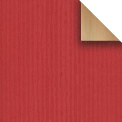 Uni kraft Geschenkpapier Bogen rot/nature
