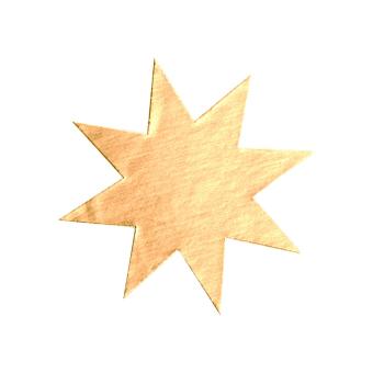 Etiketten unbedruckt Stern gold 25 mm Ø VE 1000Stk 
