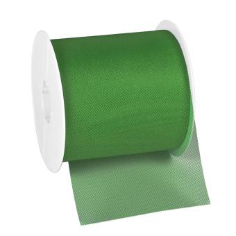 Tüll Geschenkband 100mm x 50m grün grün