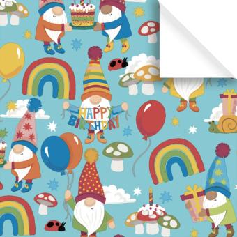 Kinder Geschenkpapier Rollen, Happy Birthday Zwerg 