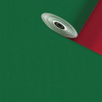 Uni Geschenkpapier Rollen, kraft grün & rot 