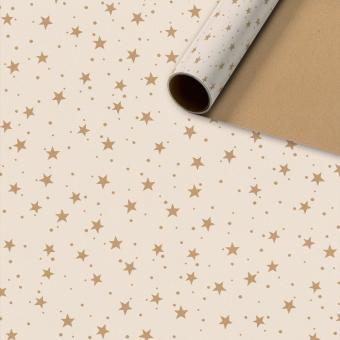 Kurzrollen Geschenkpapier Neal beige 