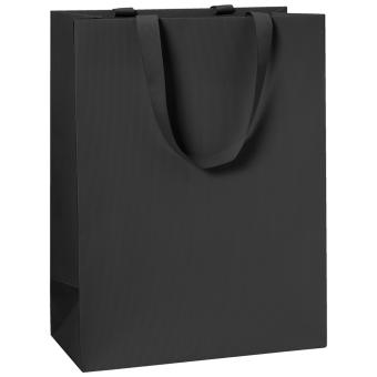 Kordeltragetachen mit Ripsband One Colour 23 x 13 x 30cm | schwarz