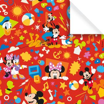 Mickey's Abenteuer Rot Disney Geschenkpapier Rl. 