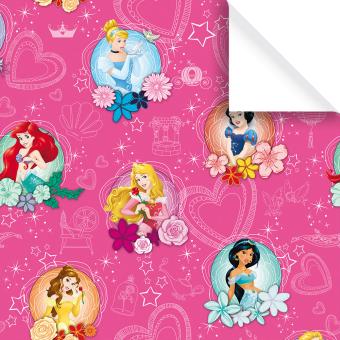 Blumen Prinzessinnen Disney Geschenkpapier Rolle 