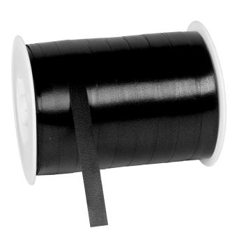 Polylight Geschenkband glanz 10mm x 250m schwarz 10 mm | schwarz