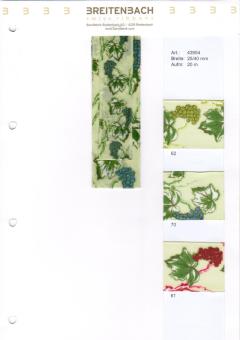 Trauben Geschenkband 40mm x 25m grün, mit Draht 40 mm | -62