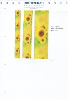 Sonnenblumen Geschenkband 15mm