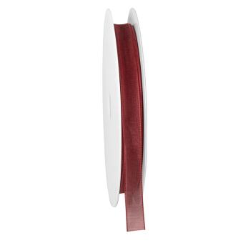 Organza Geschenkband 9mm x 50m bordeaux 9 mm | -37