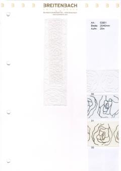 Rosen Organza Geschenkband 25mm x 25m weiss 25 mm | -00
