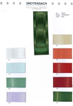 Satinlurex Geschenkband 40mm x 25m dunkelgrün 40 mm | -67