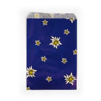 Edelweiss Geschenksäckli, blau, 18.5 + 5.5 x 40cm 18.5 x 5 x 40cm | blau