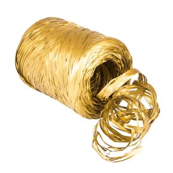 Polyraphia Geschenkband 10mm x 200m gold gold