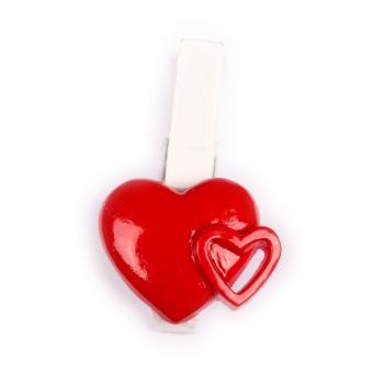 Rote Herzen Clip Accessoire 