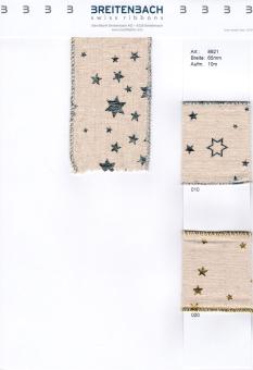 Baumwoll Sternen Geschenkband 
