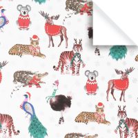 Weih.Tiere Kinder Geschenkpapier Weihnachten Bg.