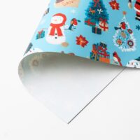 Santa Ferien Kinder Geschenkpapier Weihnachten Bg.