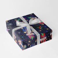 Nostalgie Kinder Geschenkpapier Weihnachten Bg.