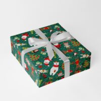 Waldtiere Gr Kinder Geschenkpapier Weihnachten Bg.