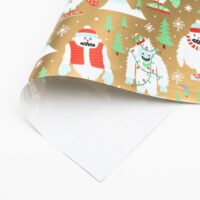Yeti Gold Kinder Geschenkpapier Weihnachten Bg.