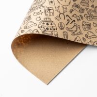 Ausmalen Kinder Geschenkpapier Weihnachten Bg.