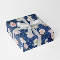 Funkelmann Blau Kinder Geschenkpapier Weihnachten