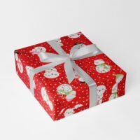 Funkelmann Rot Kinder Geschenkpapier Weihnachten