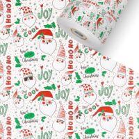 SunnySanta Weiss Kinder Geschenkpapier Weihnachten