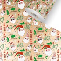 SunnySanta Gold Kinder Geschenkpapier Weihnachten