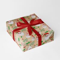 SunnySanta Gold Kinder Geschenkpapier Weihnachten