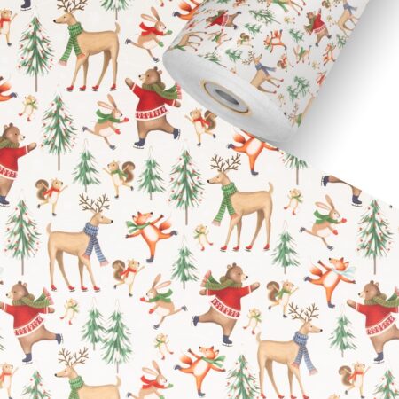 Eisflitzer Kinder Geschenkpapier Weihnachten