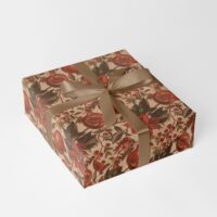 Granatapfel Recycling Geschenkpapier Rolle