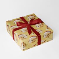 Teddilino Gold Kinder Geschenkpapier Weihnachten