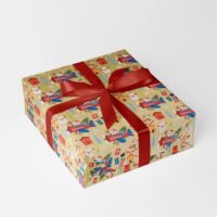 SantaFly Gold Kinder Geschenkpapier Weihnachten