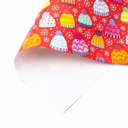 Mützli Rot Kinder Geschenkpapier Weihnachten