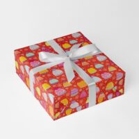 Mützli Rot Kinder Geschenkpapier Weihnachten
