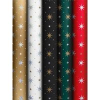 Glittering Stars Kurzrollen Geschenkpapier