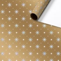Glittering Stars Kurzrollen Geschenkpapier