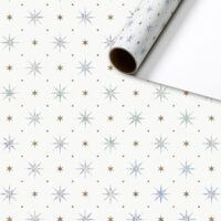 Glittering Stars Kurzrollen Geschenkpapier