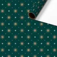 Glittering Stars Kurzrollen Geschenkpapier