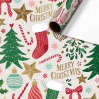 Traditional Holidays Kurzrollen Geschenkpapier