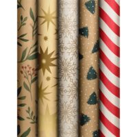 Natural Holidays Kurzrollen Geschenkpapier