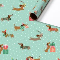 XMAS Carousel Kurzrollen Geschenkpapier