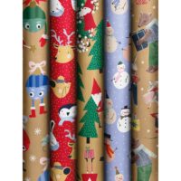 Festive Kids Kurzrollen Geschenkpapier