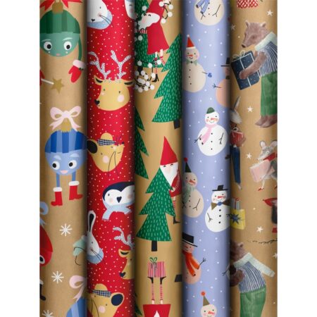 Festive Kids Kurzrollen Geschenkpapier