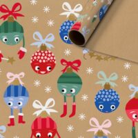 Festive Kids Kurzrollen Geschenkpapier