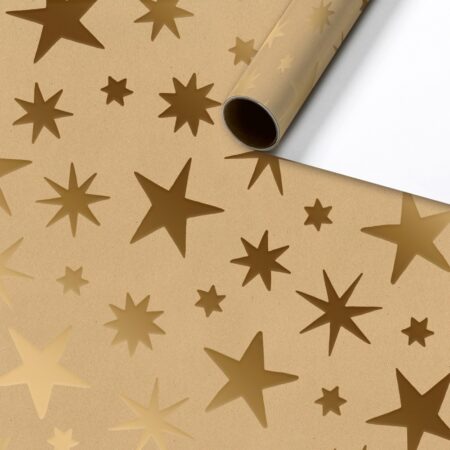 Basic Christmas Elegant Kurzrollen Geschenkpapier