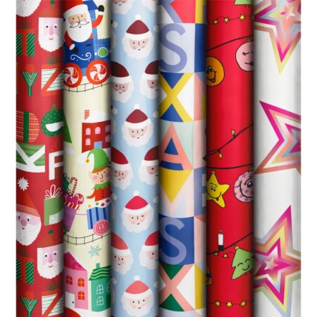 Basic Christmas Kids Kurzrollen Geschenkpapier